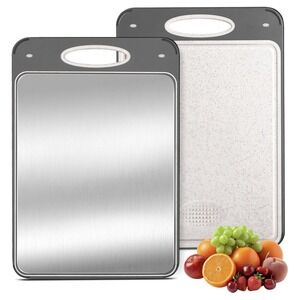 Titanium Cutting Board for Kitchen Non-Toxic Double Side New